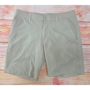 Under Armour Mens Beige Golf Shorts Size 36 Polyester
